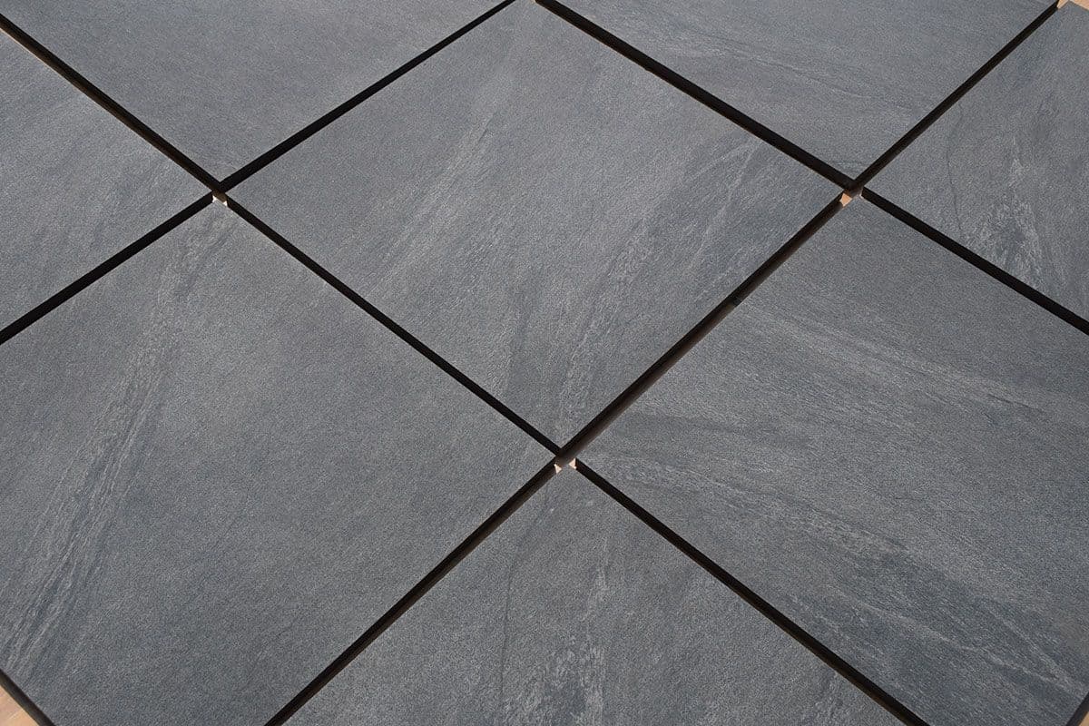 Black Anthracite Effect Outdoor Porcelain Slabs 600x600x20mm (Price: £24.90/m2) - Image 5