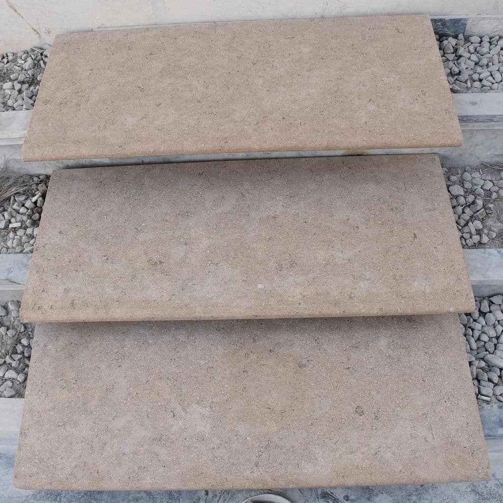 Dijon Sinai Pearl Bullnosed Steps & Copings (Pre-Sealed)-900mm x 400mm (From £44.00/unit)