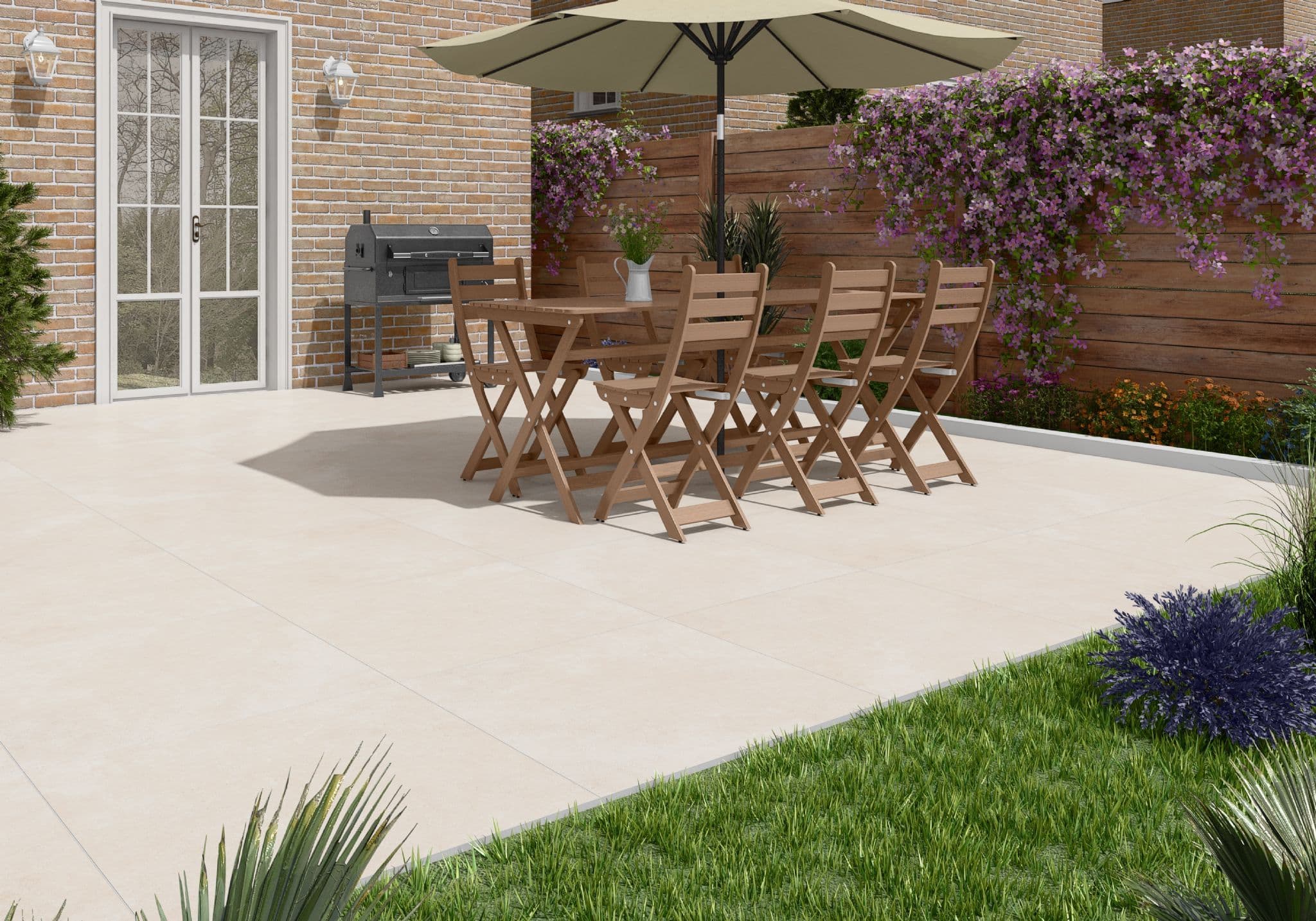 Valdivia White Premium Spanish Porcelain 2cm-900x600x20mm (Price From: £27.95/m2)