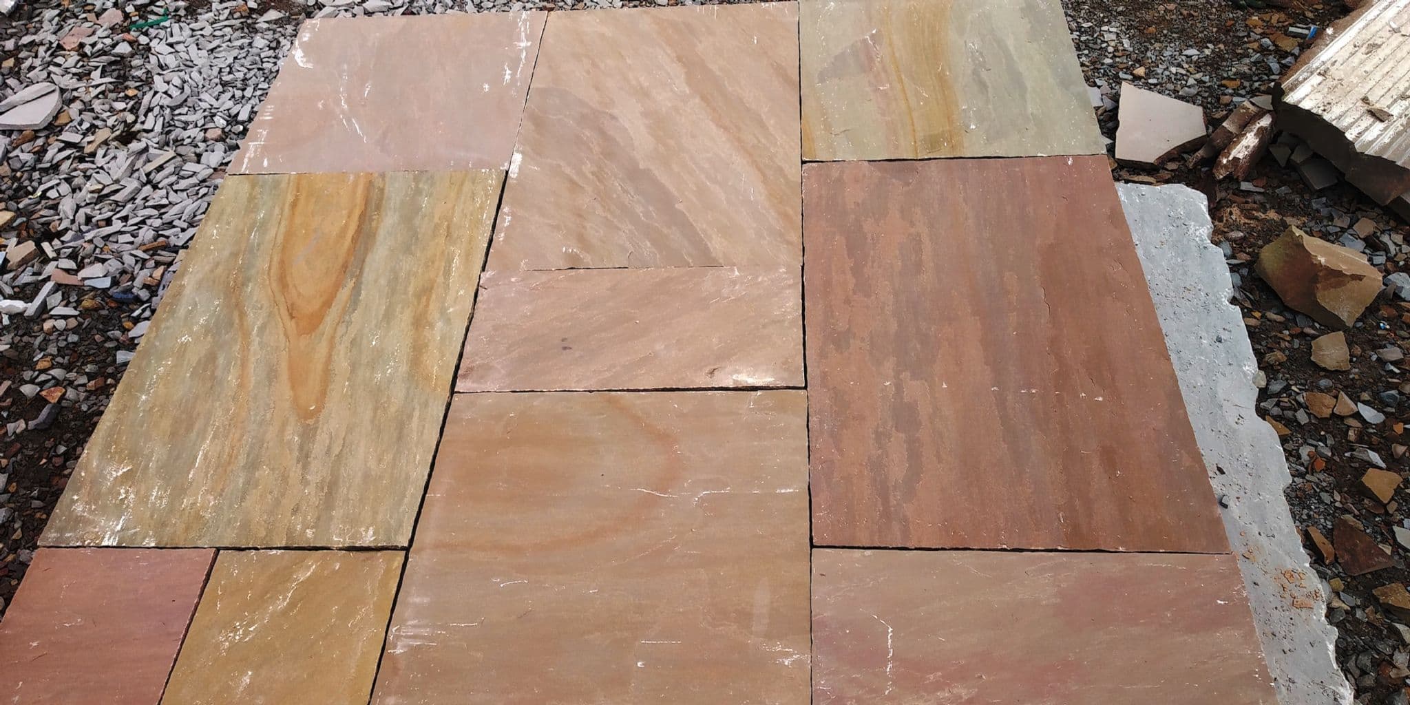 Rippon Buff Natural Calibrated Patio Paving Slabs Pack 15.50m2 22m Price: £21.95/m2 - Image 4