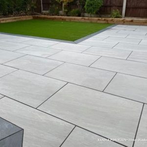 Silver Kandla Grey Outdoor Porcelain Slabs 900x600x20mm (Price From: £21.95/m2)